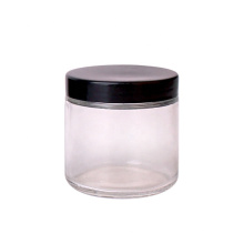 5oz 150ml candle glass round jar golden plastic lid sealed